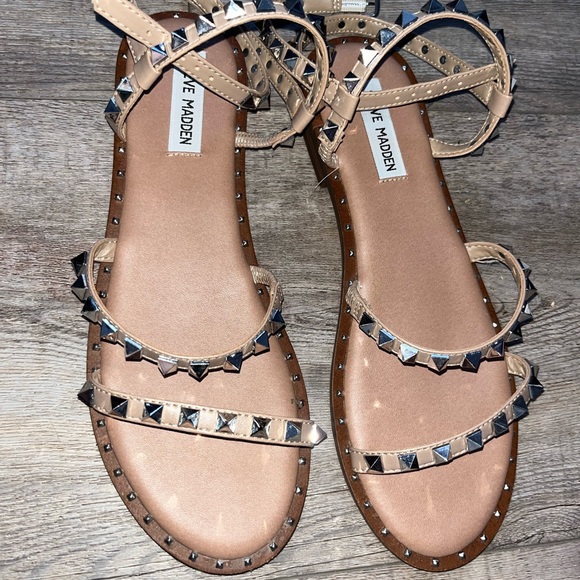 Steve Madden Sunnie Bone Sandals - Picture 2 of 3